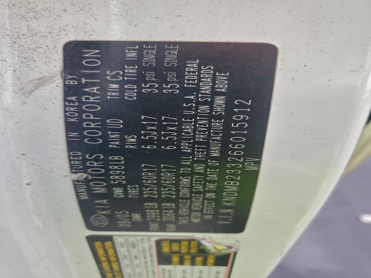 2006 KIA Sedona lx