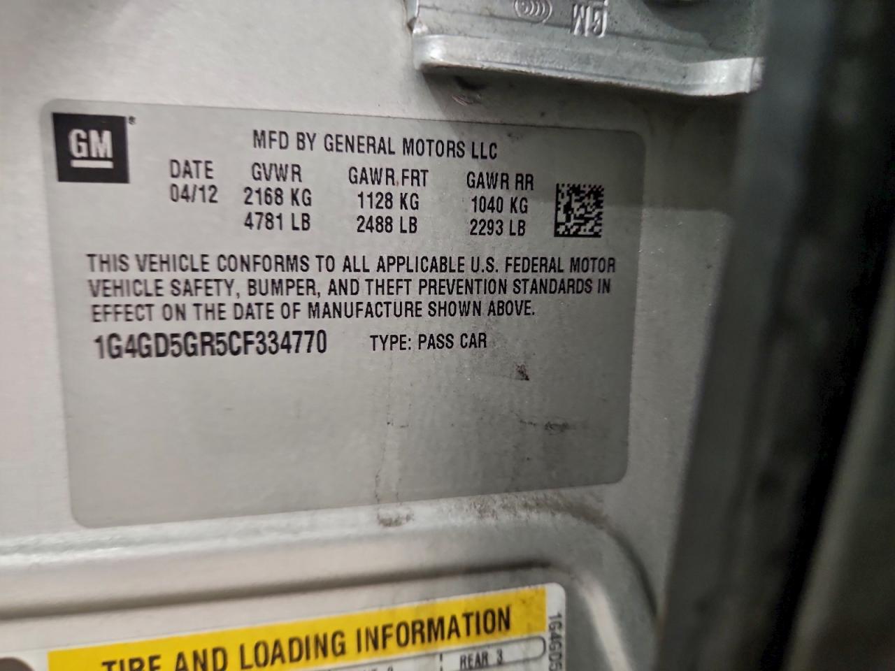 2012 Buick Lacrosse Premium