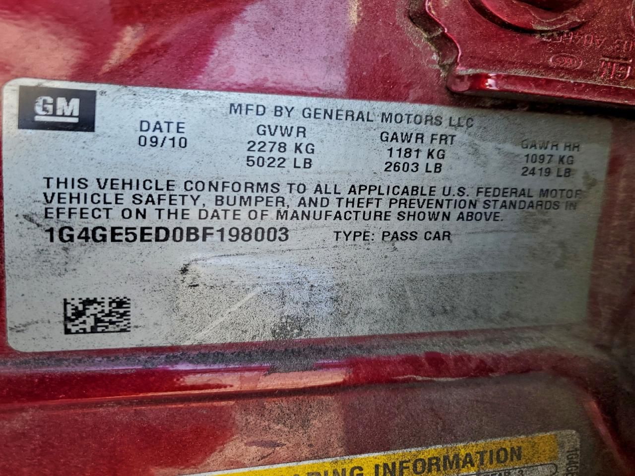 2011 Buick Lacrosse cxs