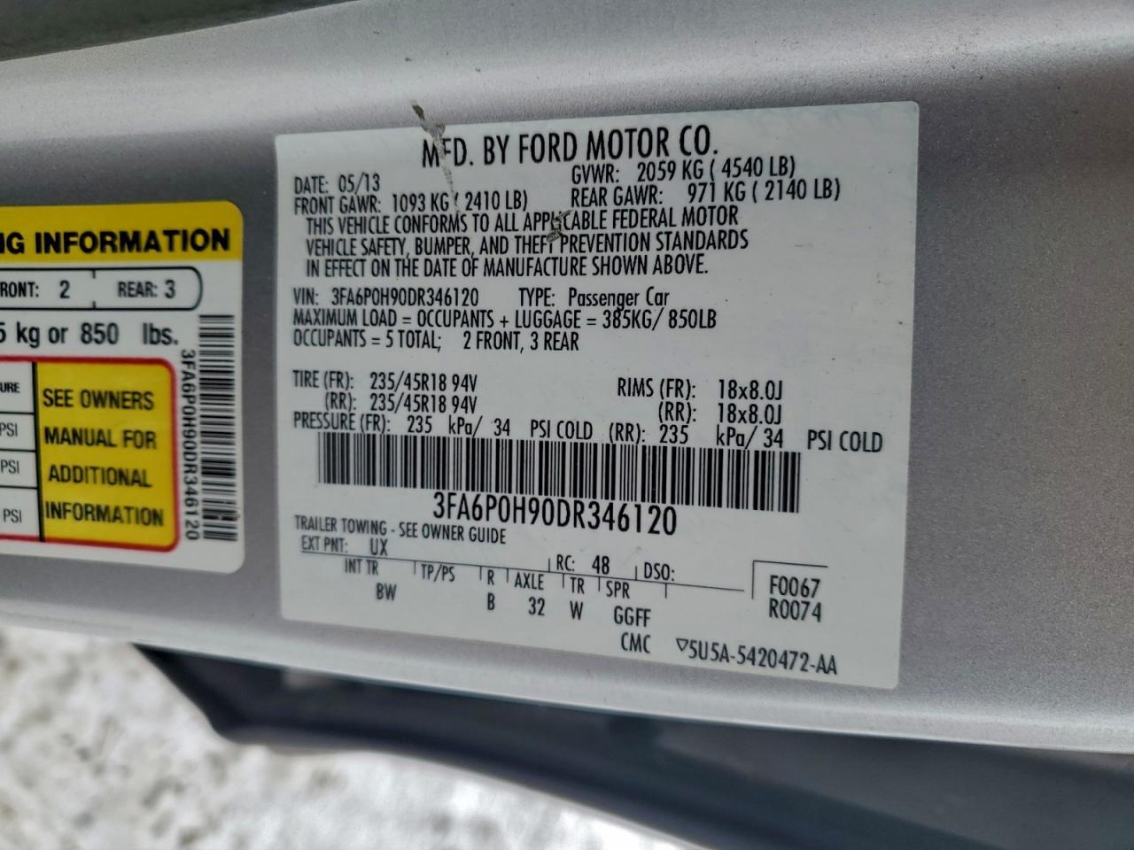 2013 Ford Fusion se