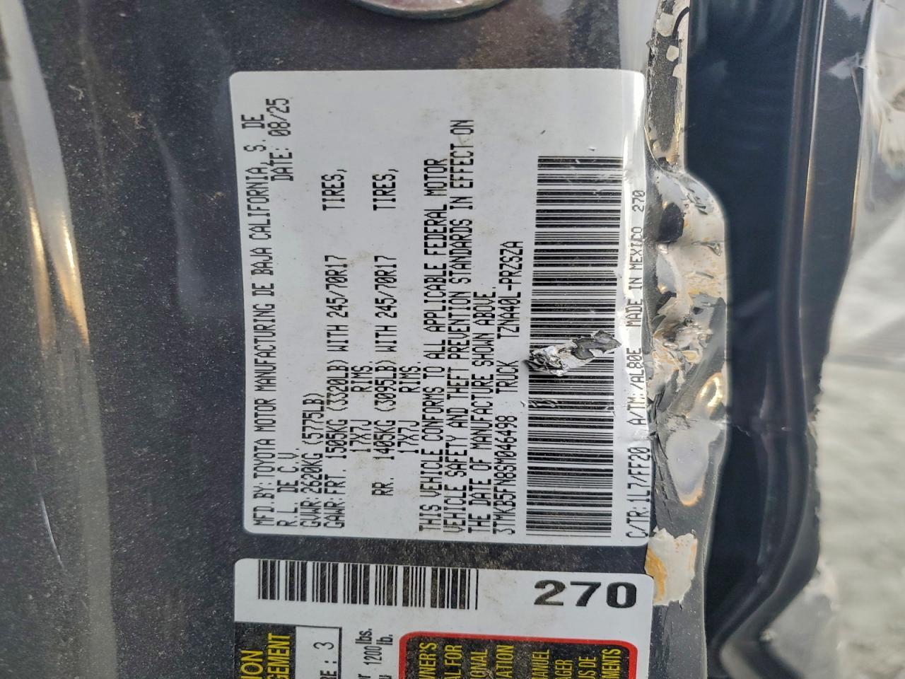 2025 Toyota Tacoma SR5