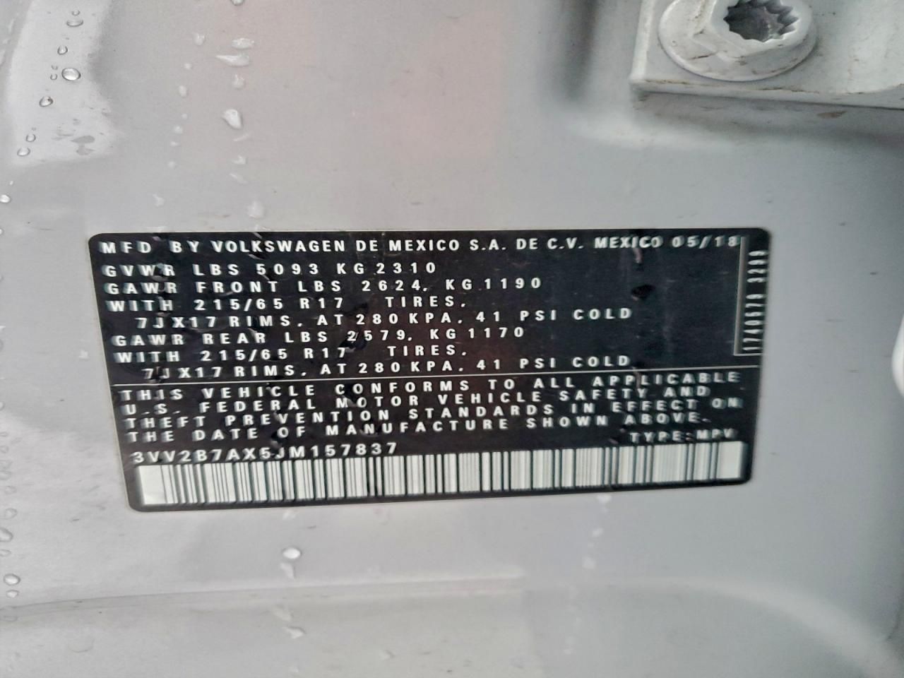 2018 Volkswagen Tiguan se