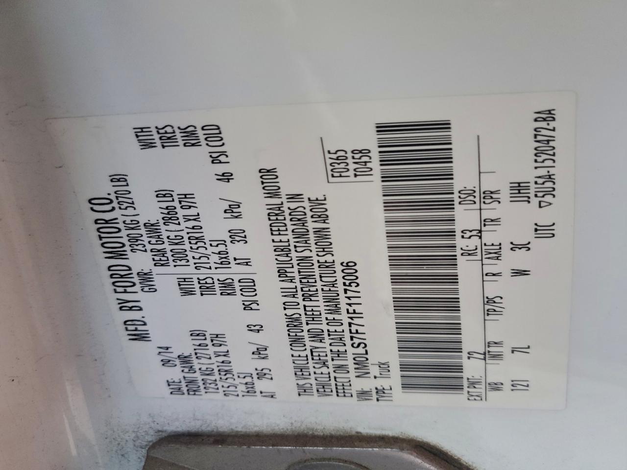 2015 Ford Transit Connect xlt