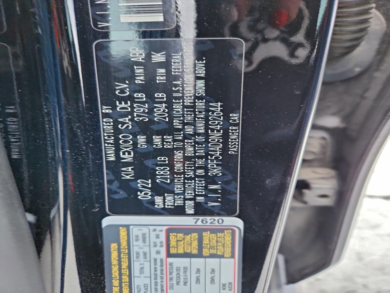 2022 KIA Forte gt Line
