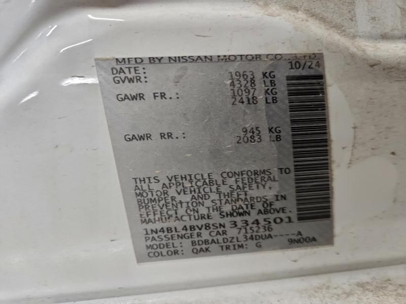 2025 Nissan Altima s