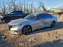 Vehiculos salvage en venta de Copart Baltimore, MD: 2022 Honda Accord Sport se