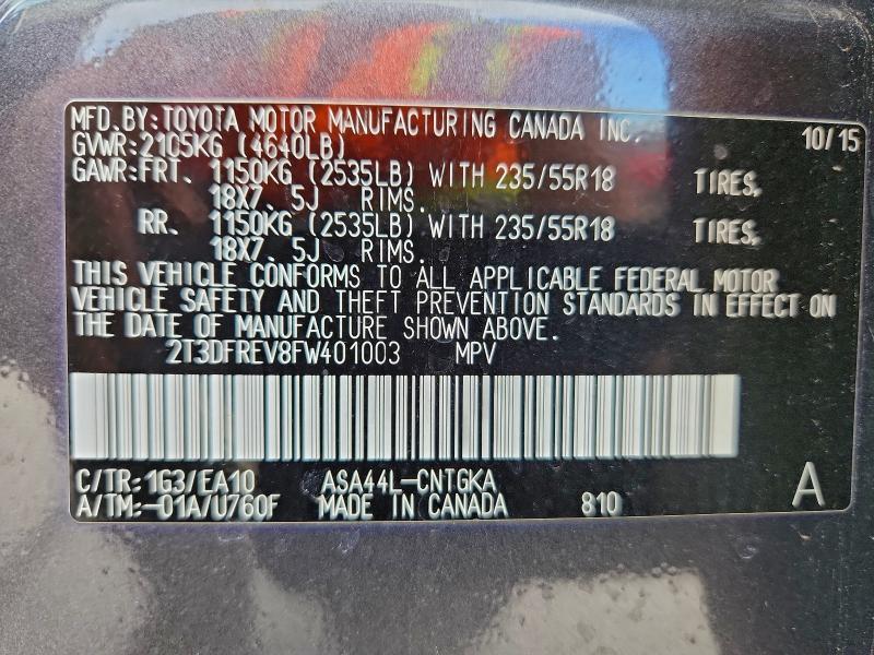 2015 Toyota Rav4 Limited