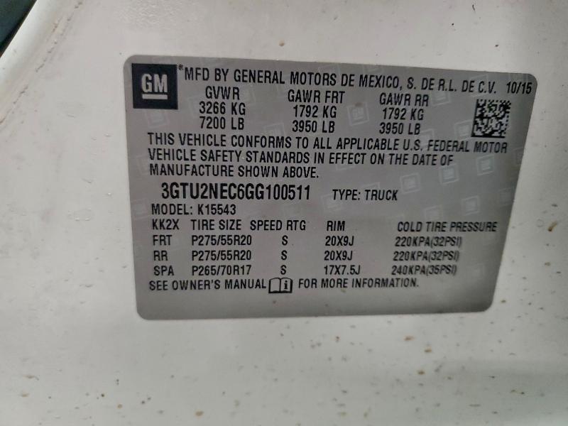 2016 GMC Sierra K1500 slt