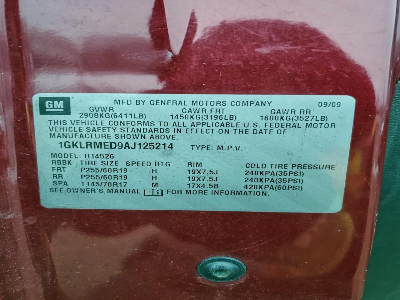 2010 GMC Acadia Slt-1
