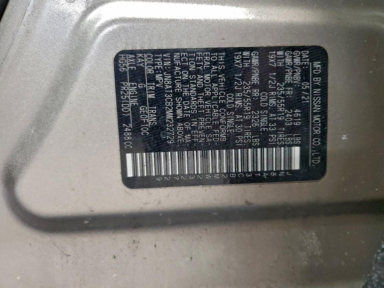 2021 Nissan Rogue sl