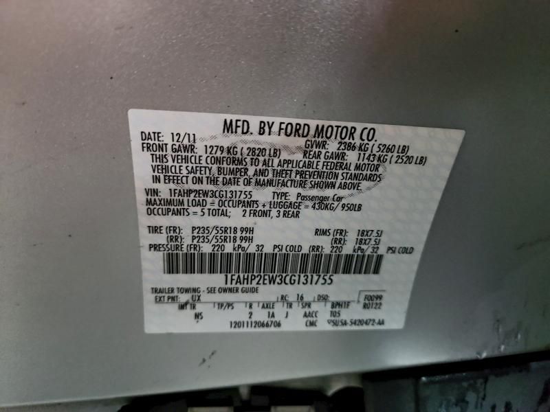 2012 Ford Taurus sel