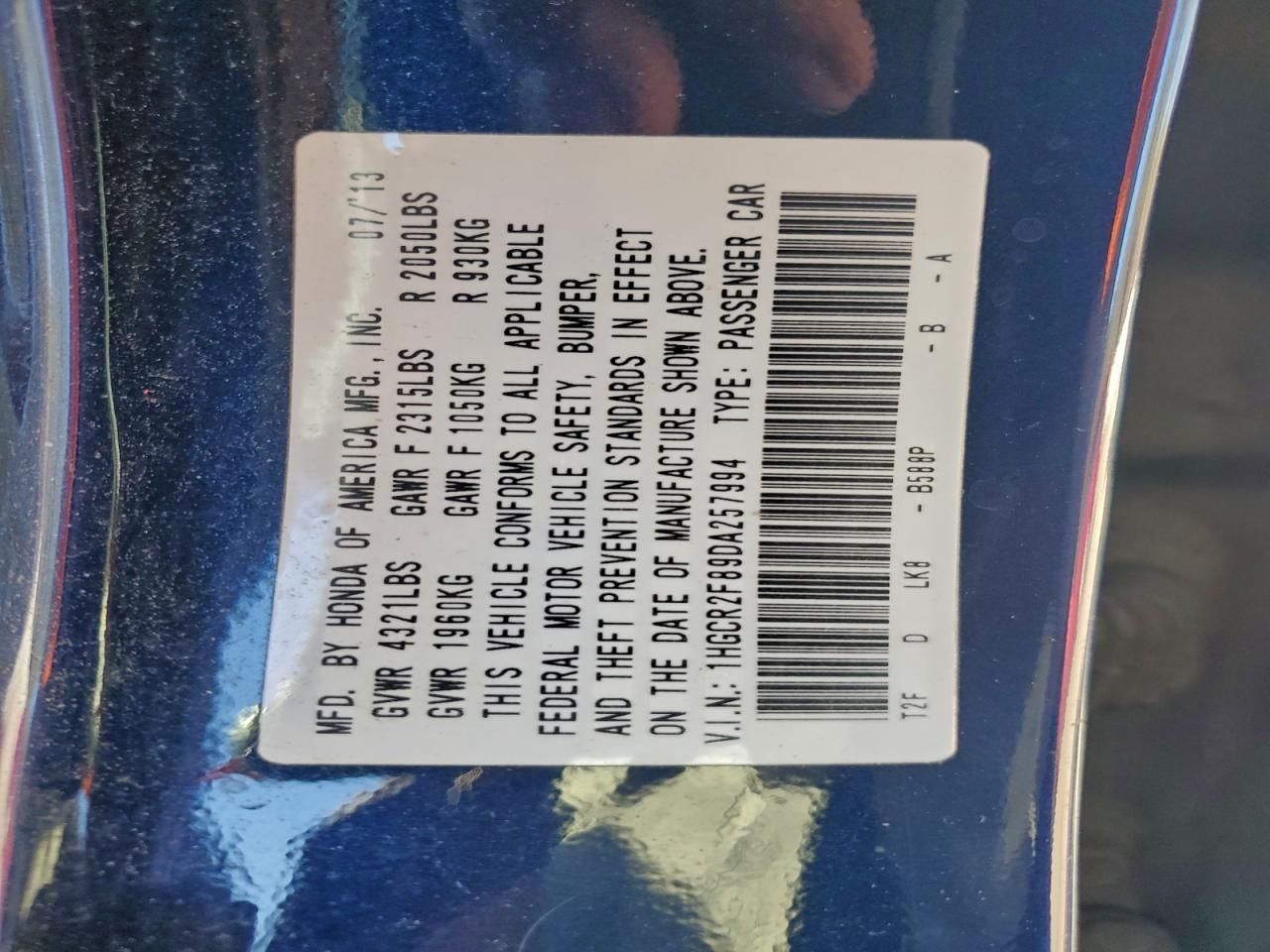 2013 Honda Accord exl