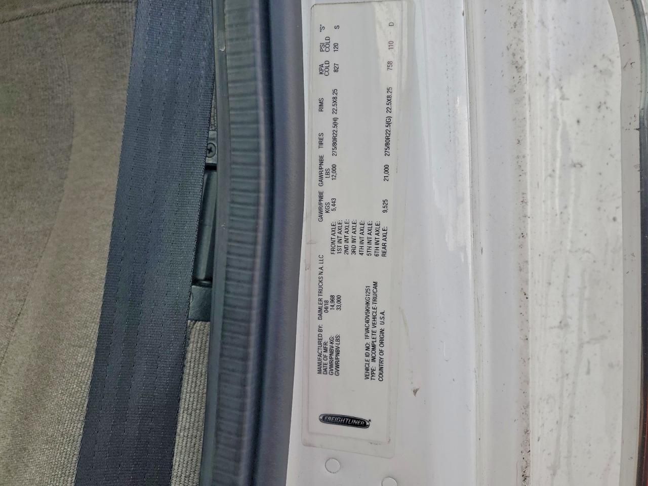 2019 Freightliner Business Lass M2 BOX Truck