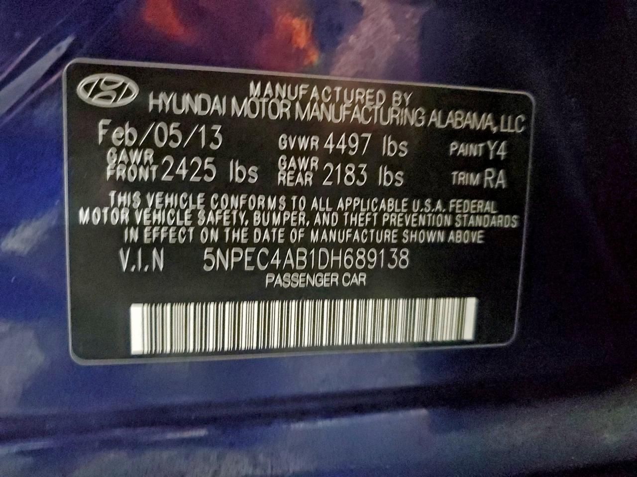 2013 Hyundai Sonata se