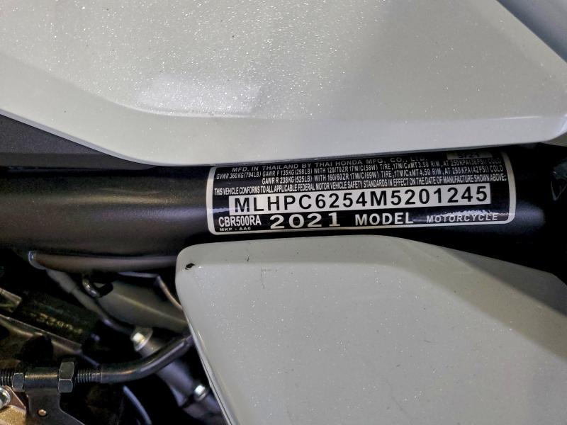 2021 Honda 2021 Hond CBR 500R