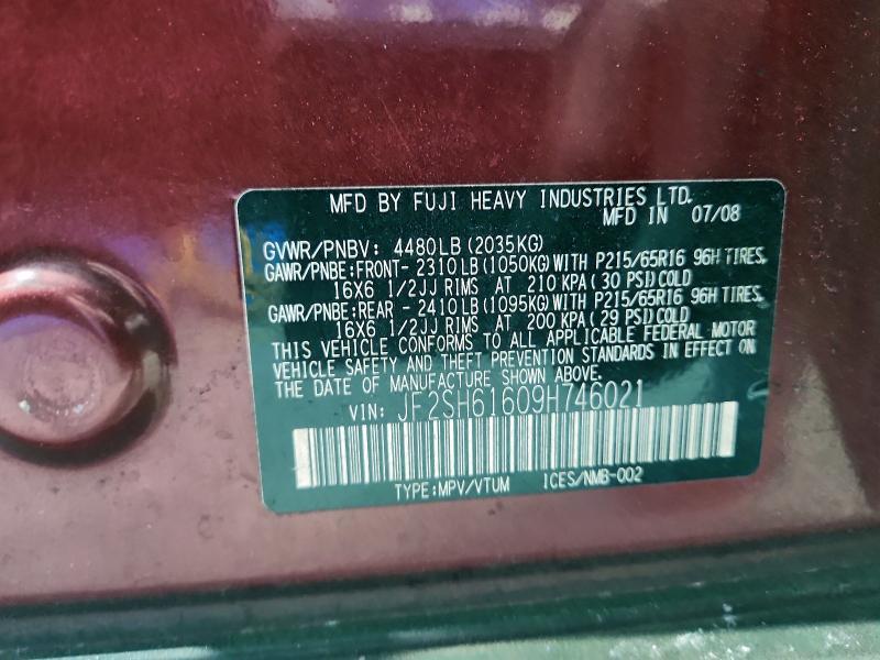 2009 Subaru Forester 2.5x