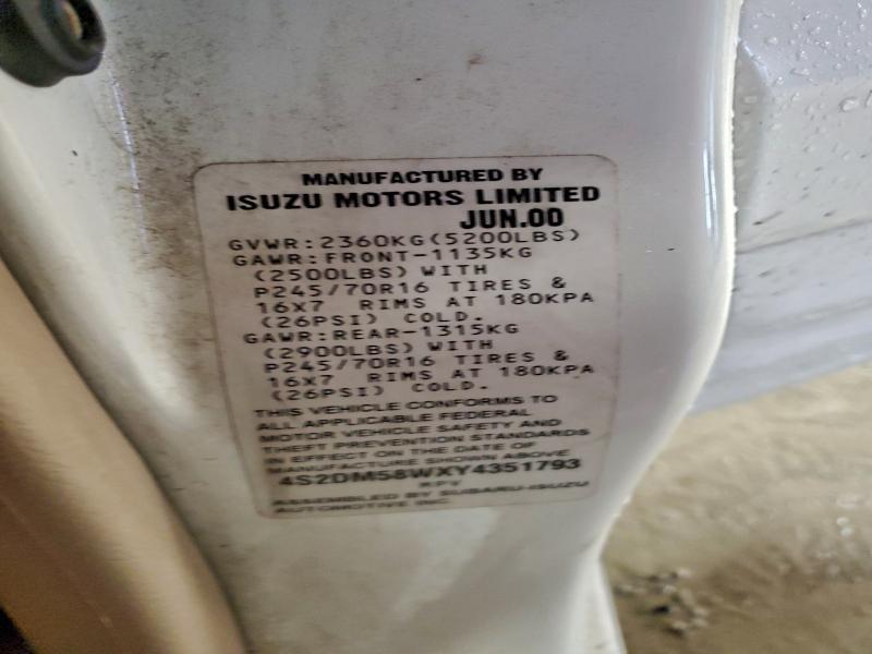 2000 Isuzu Rodeo s