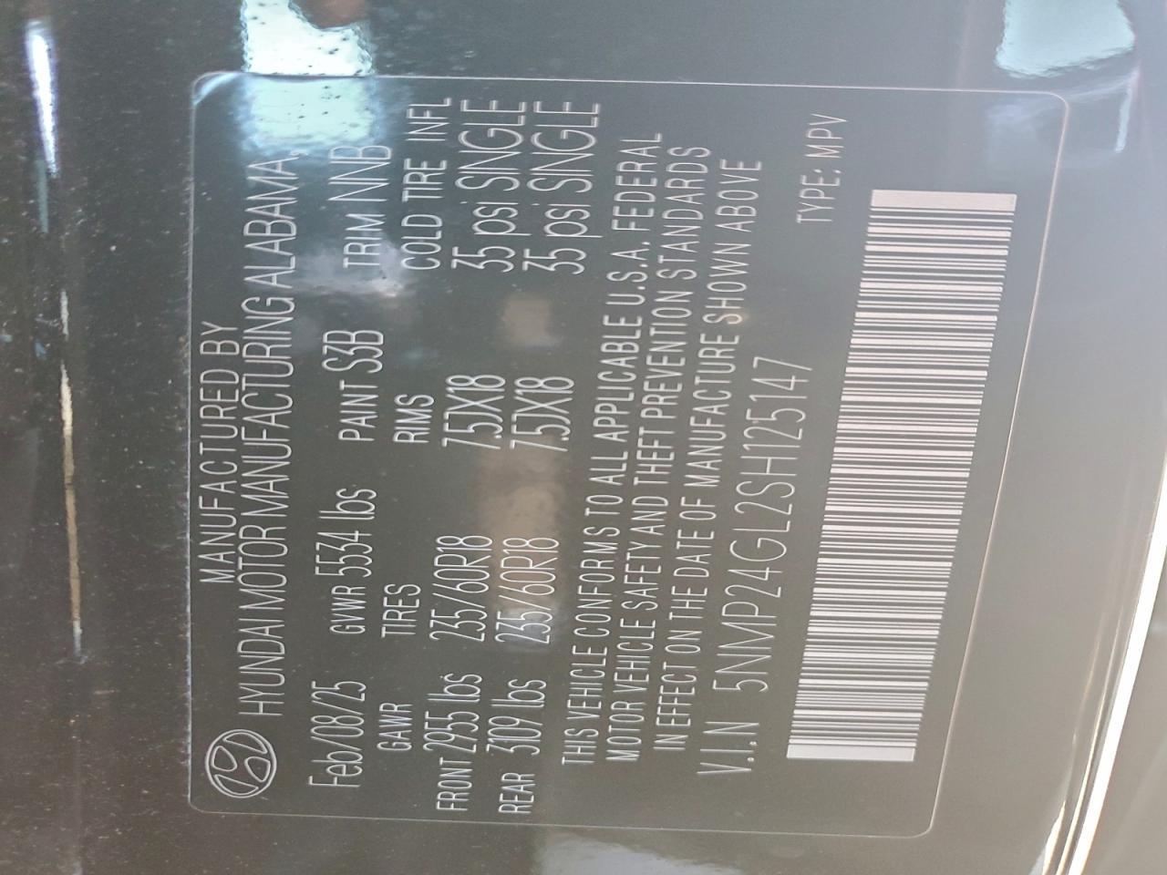 2025 Hyundai Santa fe sel