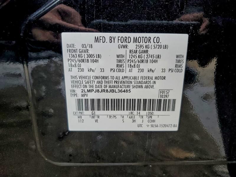 2018 Lincoln Mkx Premiere