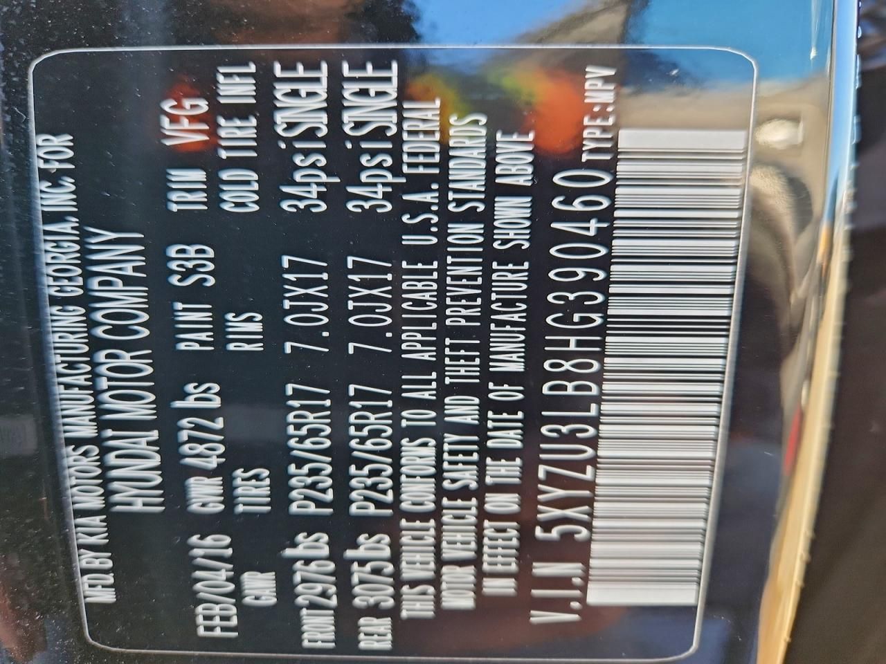 2017 Hyundai Santa fe Sport