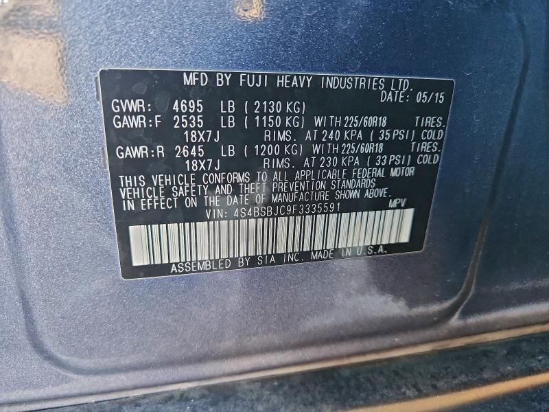 2015 Subaru Outback 2.5i Limited