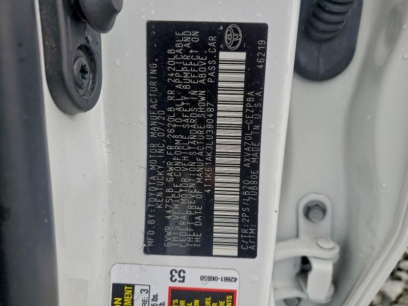 2020 Toyota Camry xse