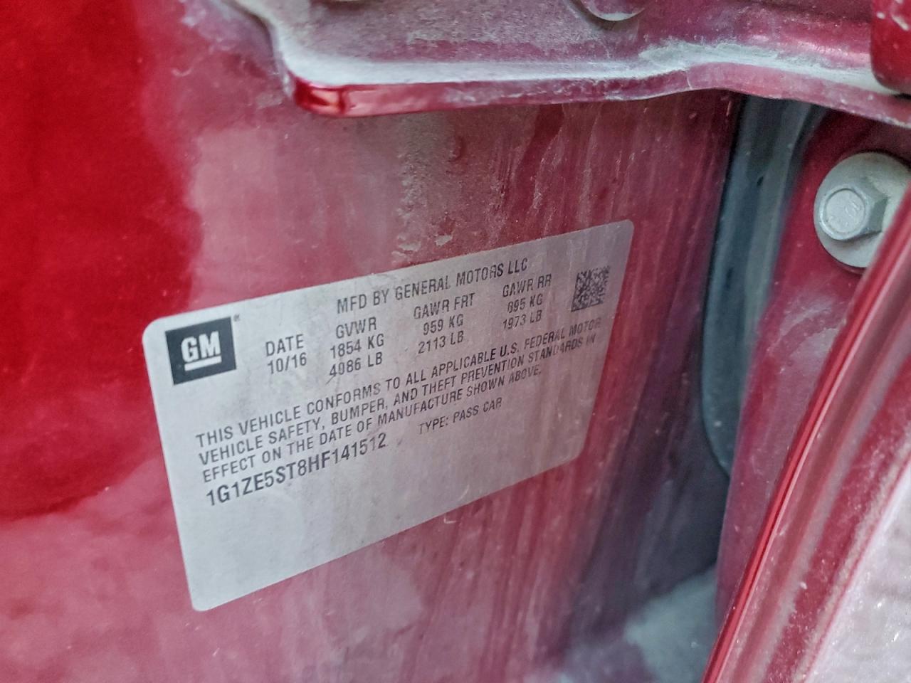 2017 Chevrolet Malibu lt