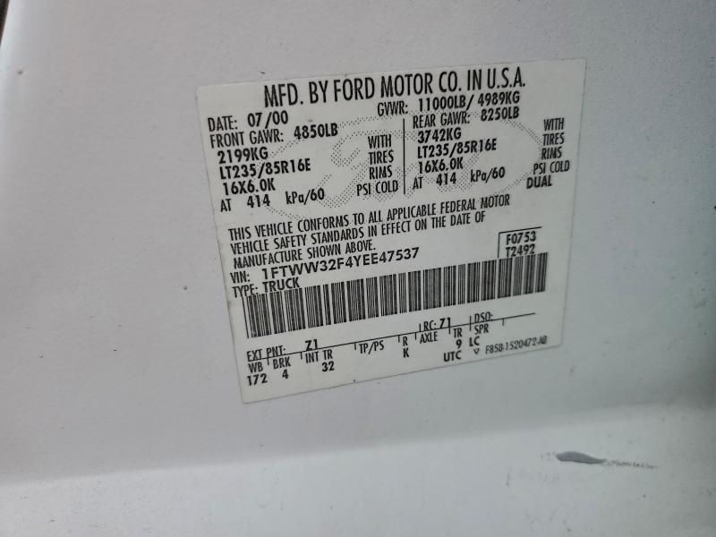 2000 Ford F350 Super Duty