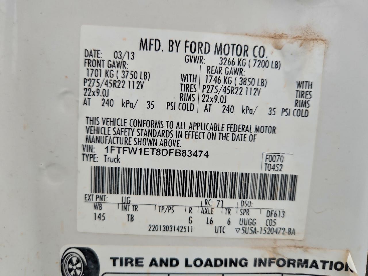 2013 Ford F150 Supercrew