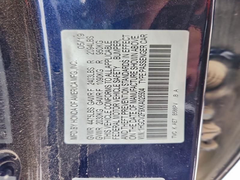 2019 Honda Accord Touring