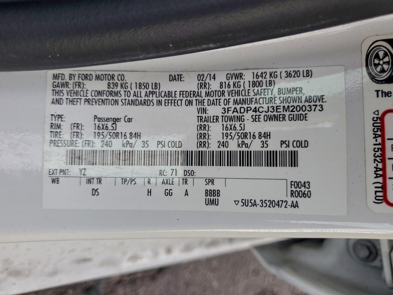 2014 Ford Fiesta Titanium