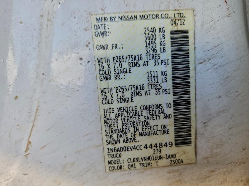 2012 Nissan Frontier s