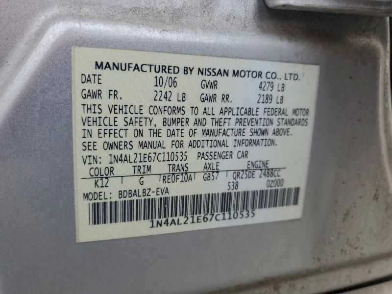 2007 Nissan Altima 2.5