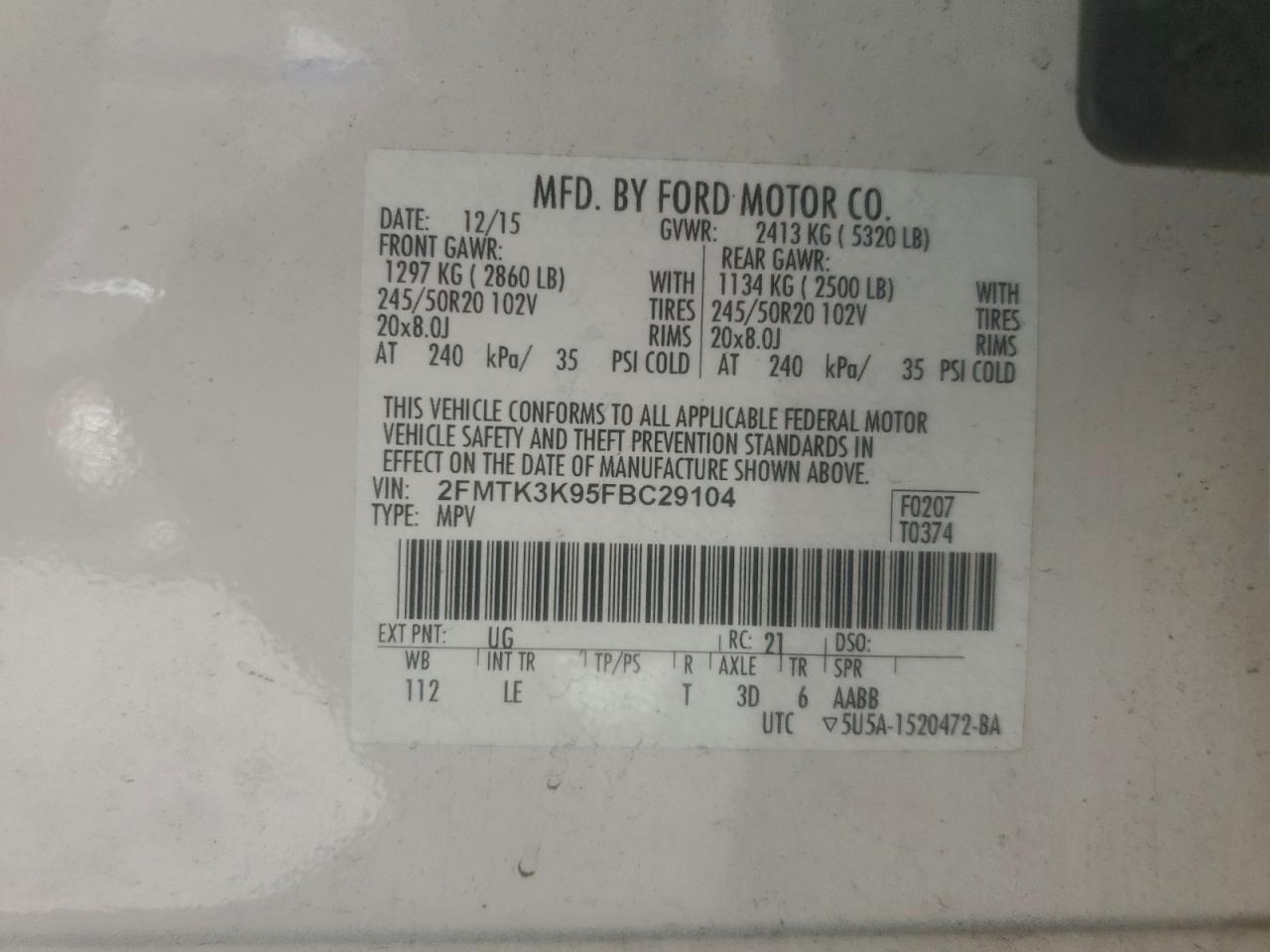 2015 Ford Edge Titanium