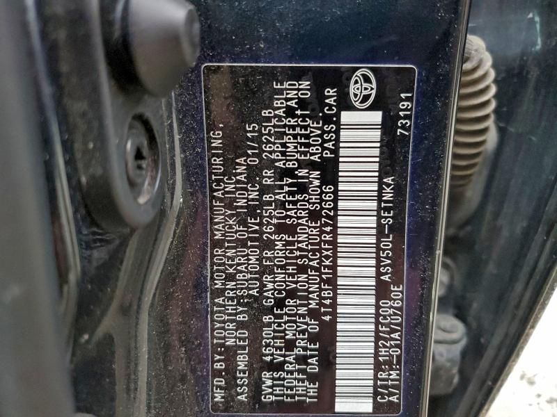 2015 Toyota Camry le