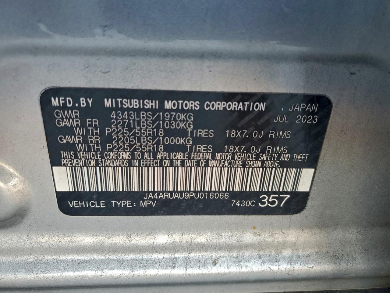 2023 Mitsubishi Outlander Sport S/se
