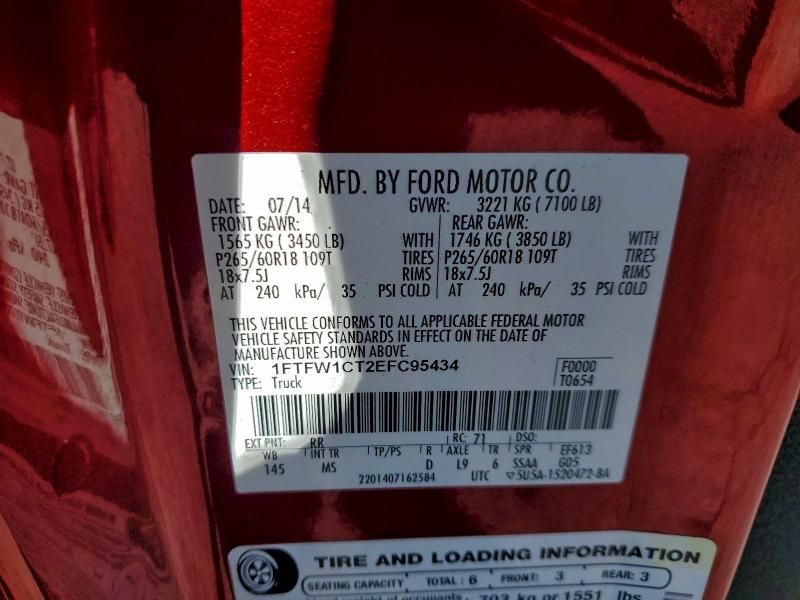 2014 Ford F150 Supercrew