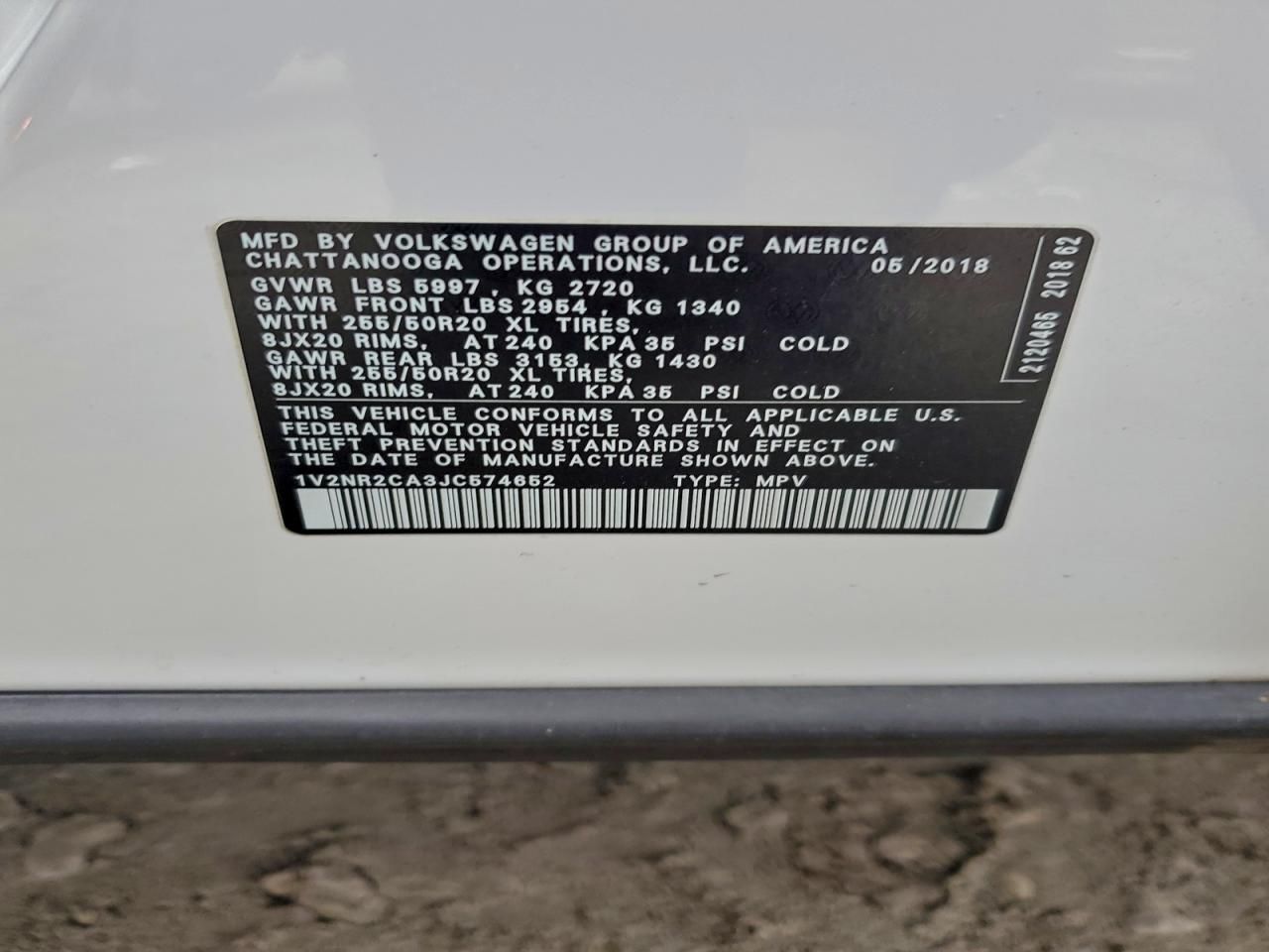 2018 Volkswagen Atlas sel Premium