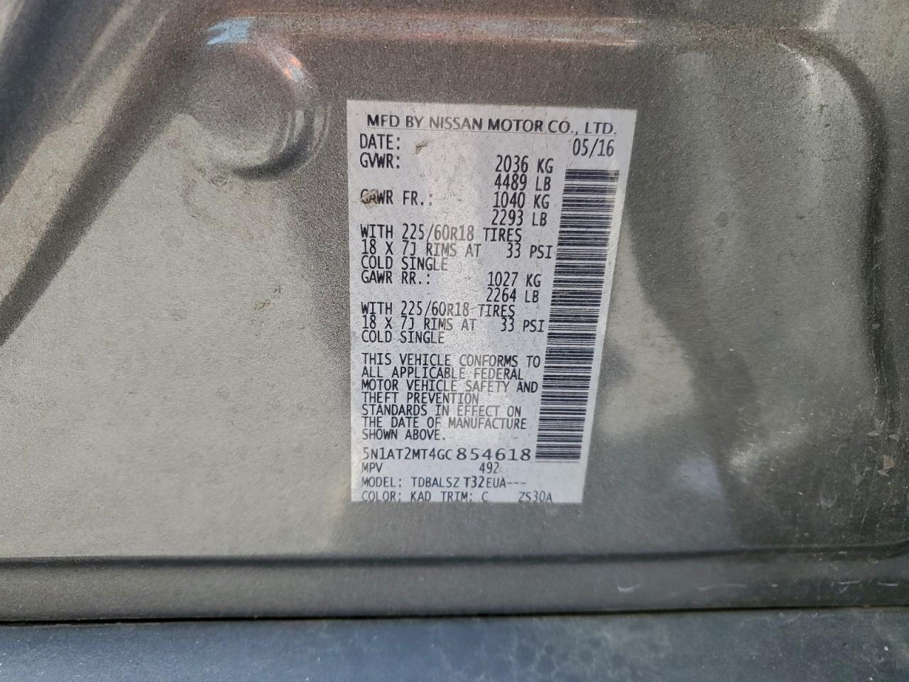 2016 Nissan Rogue sl