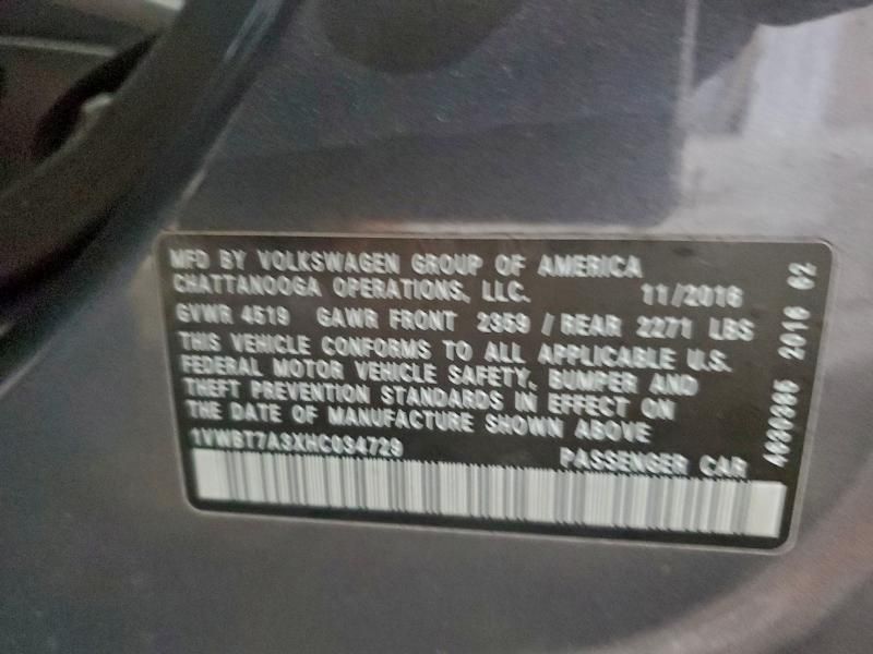 2017 Volkswagen Passat se