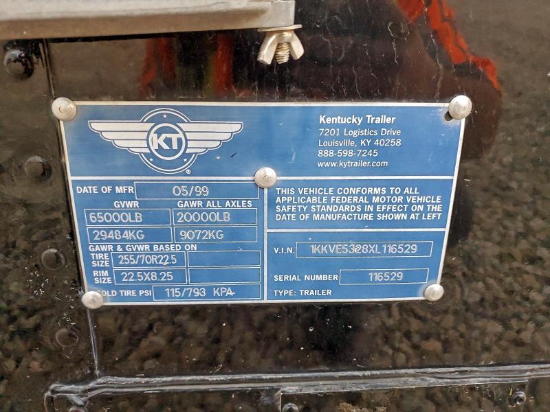 1999 Kentucky Dry van Trailer