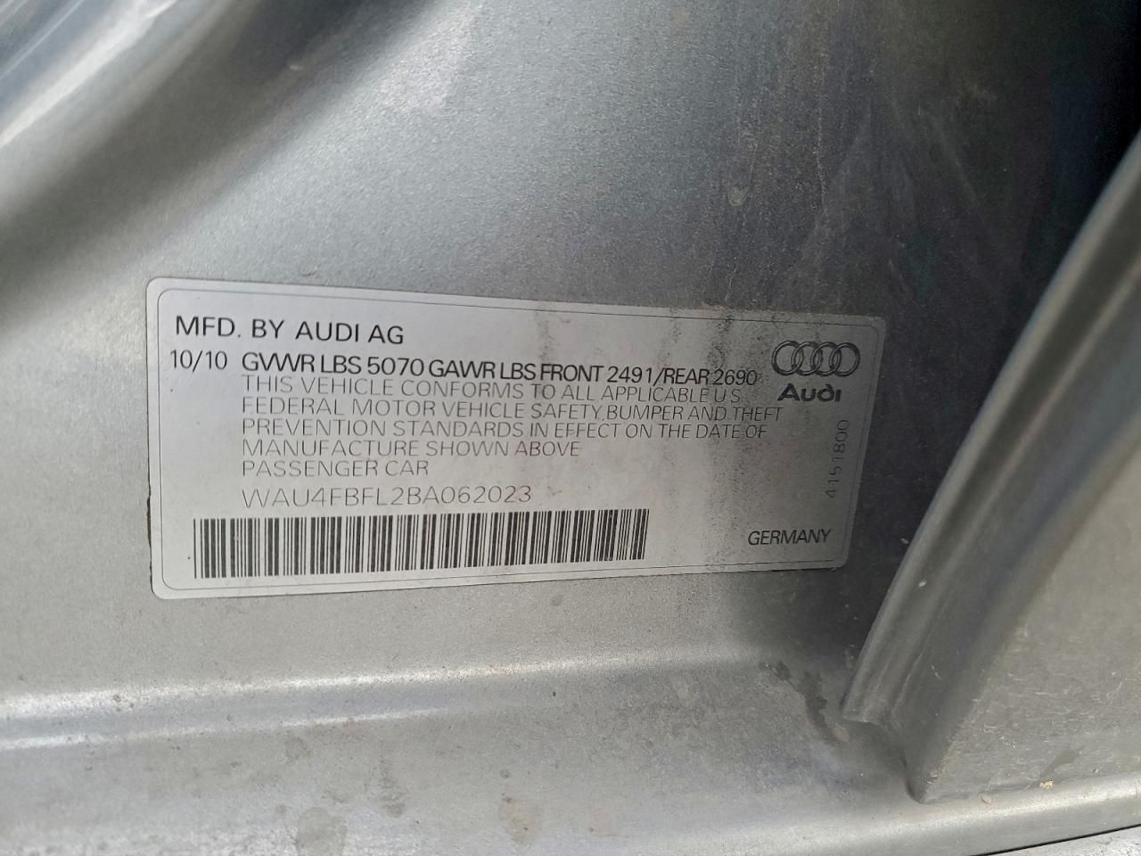 2011 Audi A4 Prestige