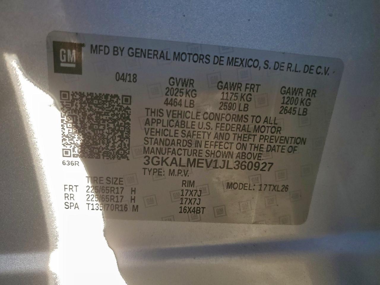 2018 GMC Terrain sle