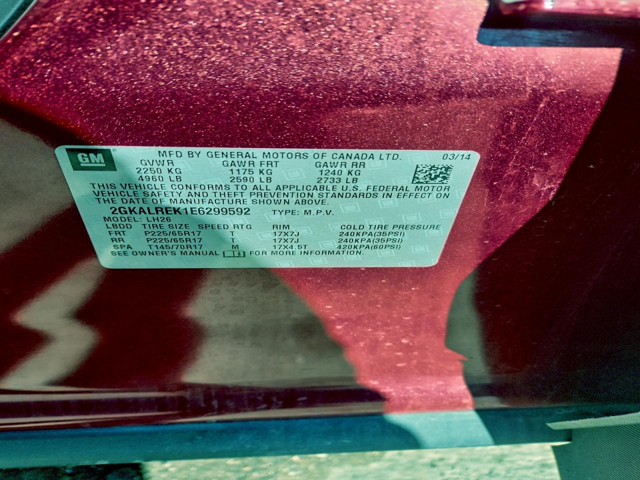 2014 GMC Terrain sle