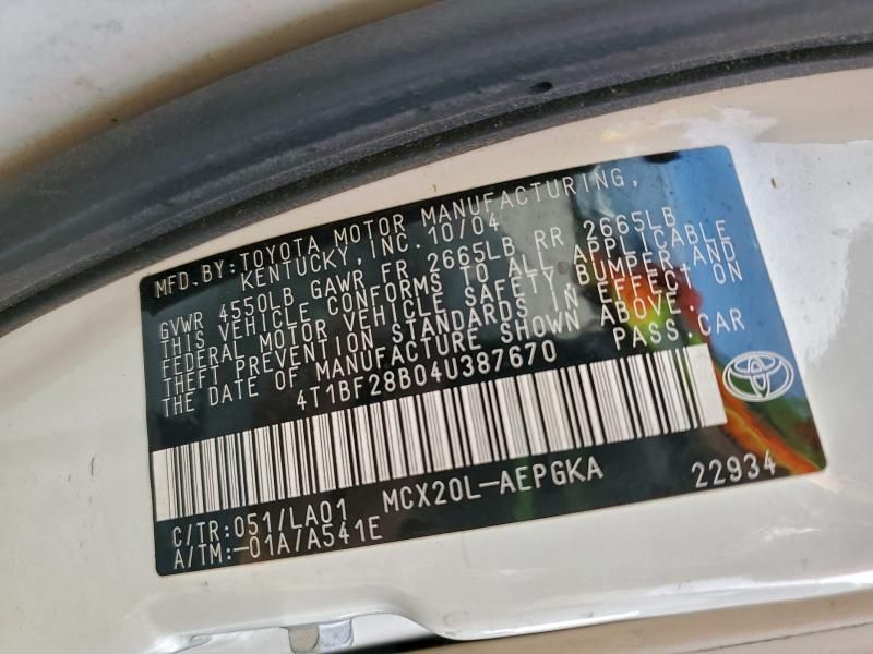 2004 Toyota Avalon xl