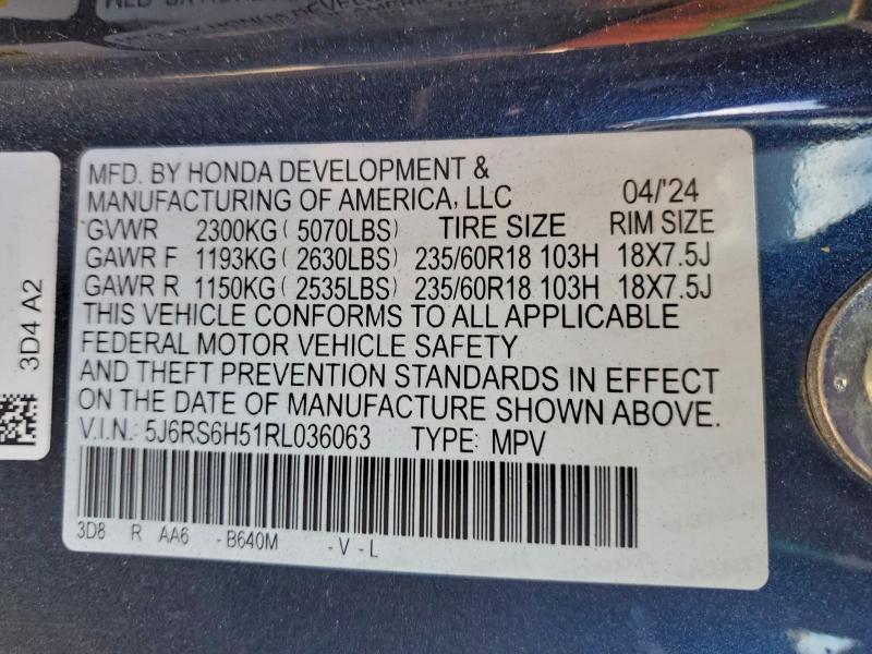 2024 Honda Cr-v Sport