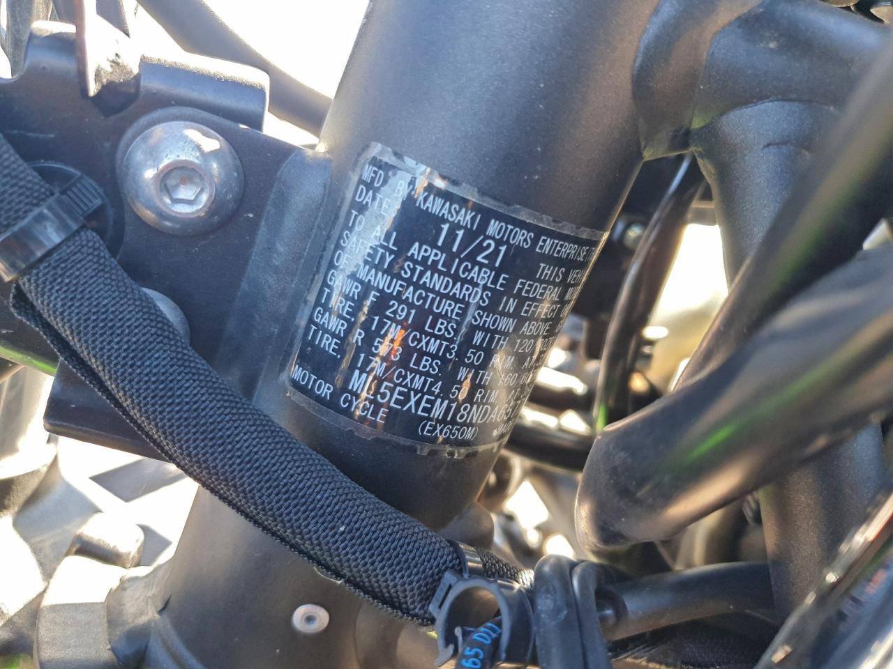 2022 Kawasaki EX650 M