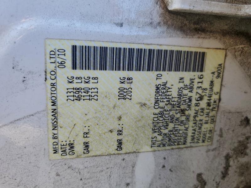 2010 Nissan Maxima s