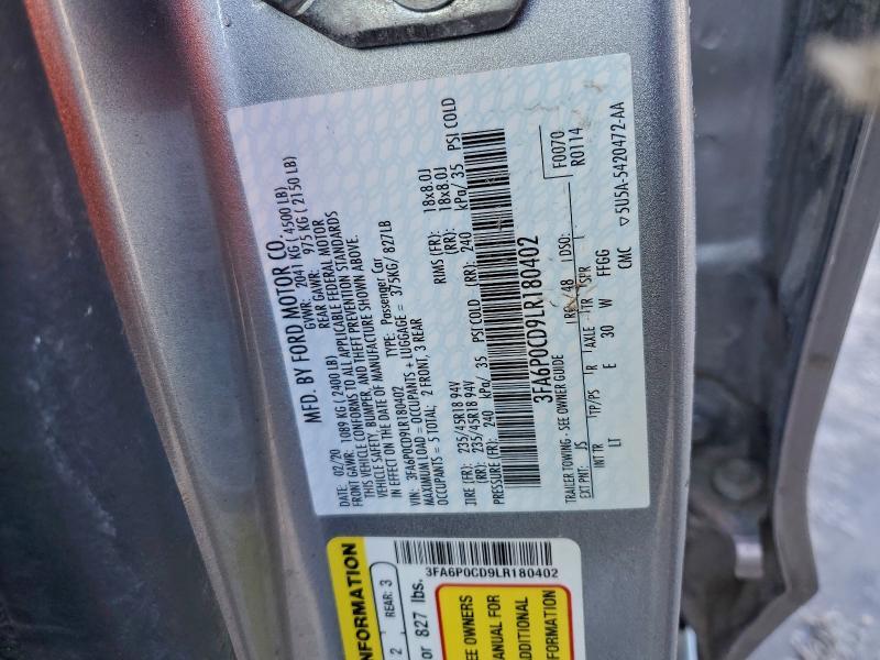 2020 Ford Fusion sel