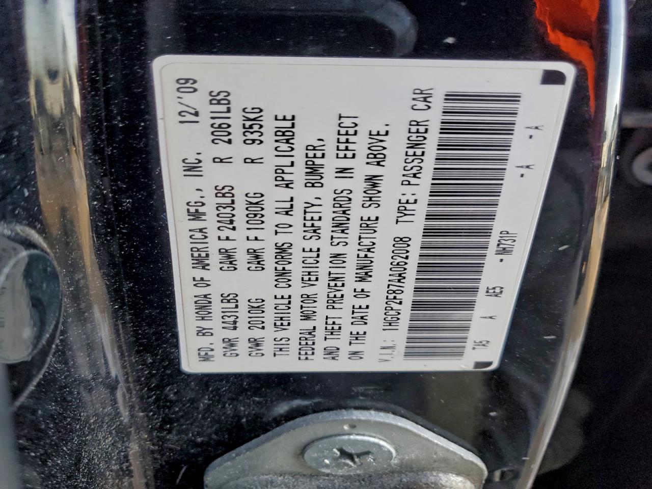 2010 Honda Accord exl